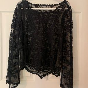 Black Lace Top